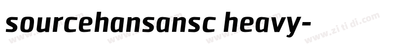 sourcehansansc heavy字体转换